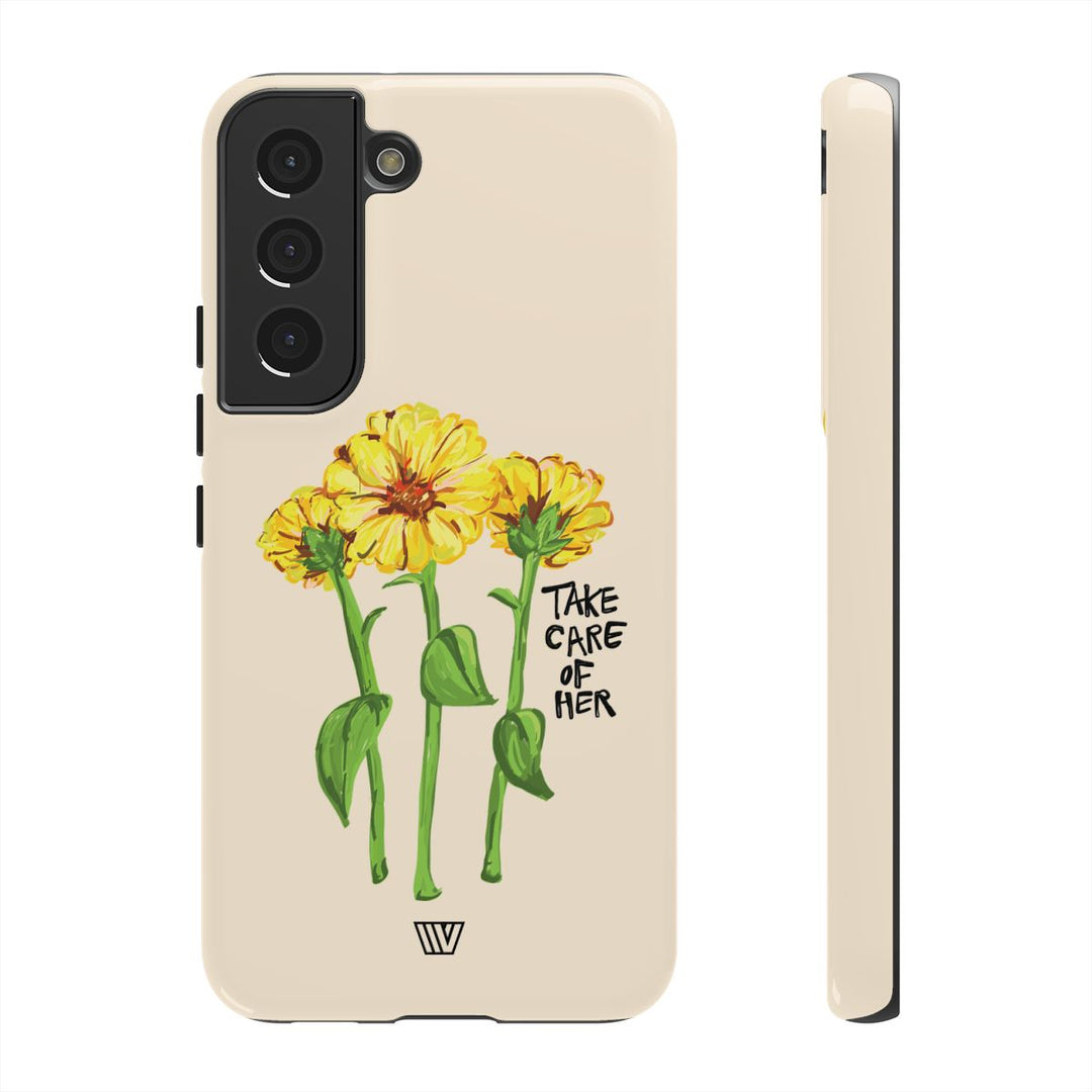 TAKE CARE OF HER | Tough Phone Case