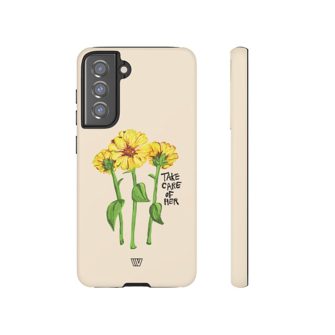 TAKE CARE OF HER | Tough Phone Case