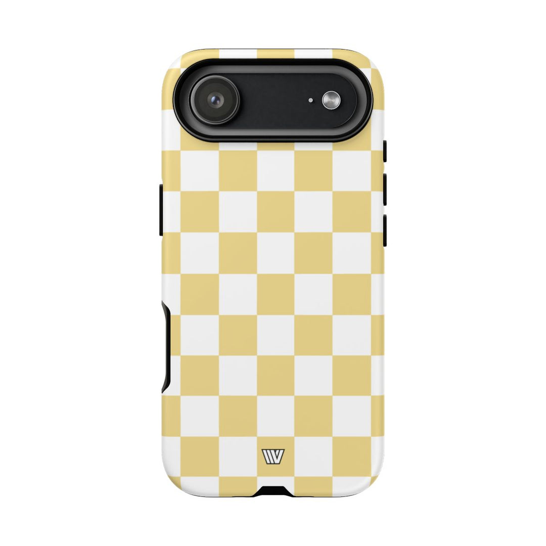 BANANA YELLOW CHECKERBOARD | Tough Phone Case