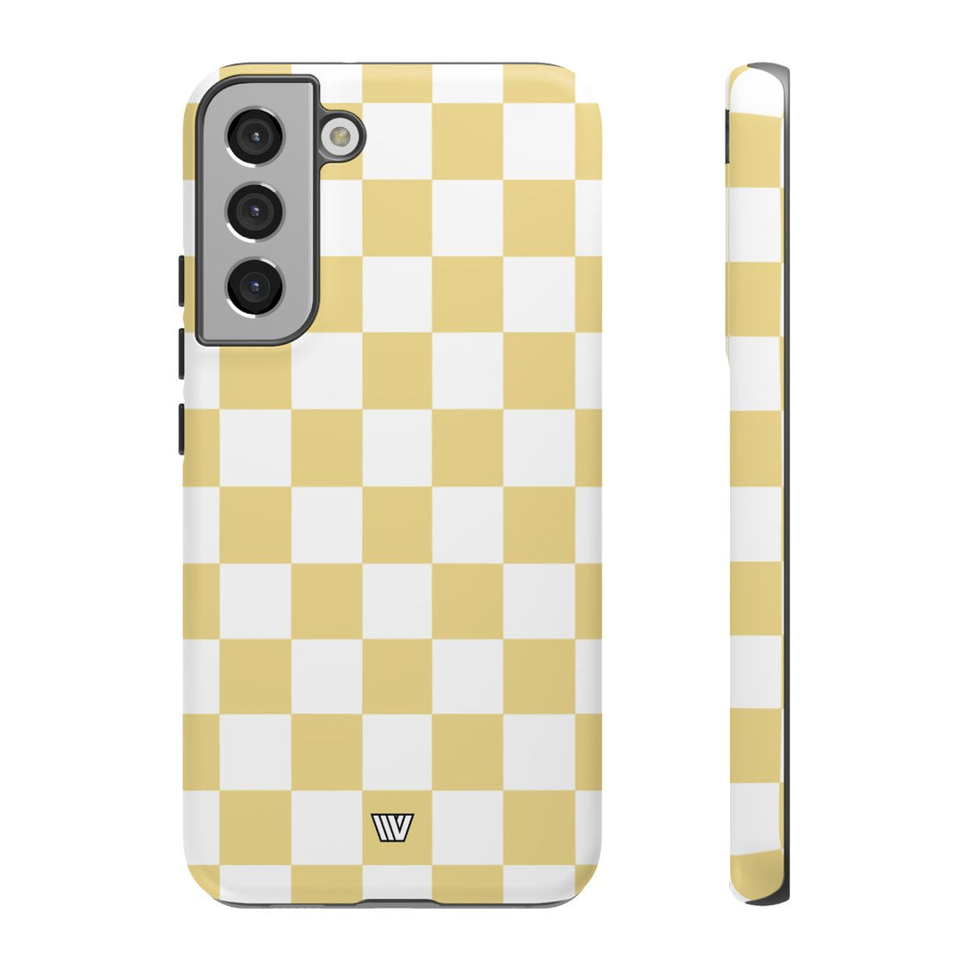 BANANA YELLOW CHECKERBOARD | Tough Phone Case