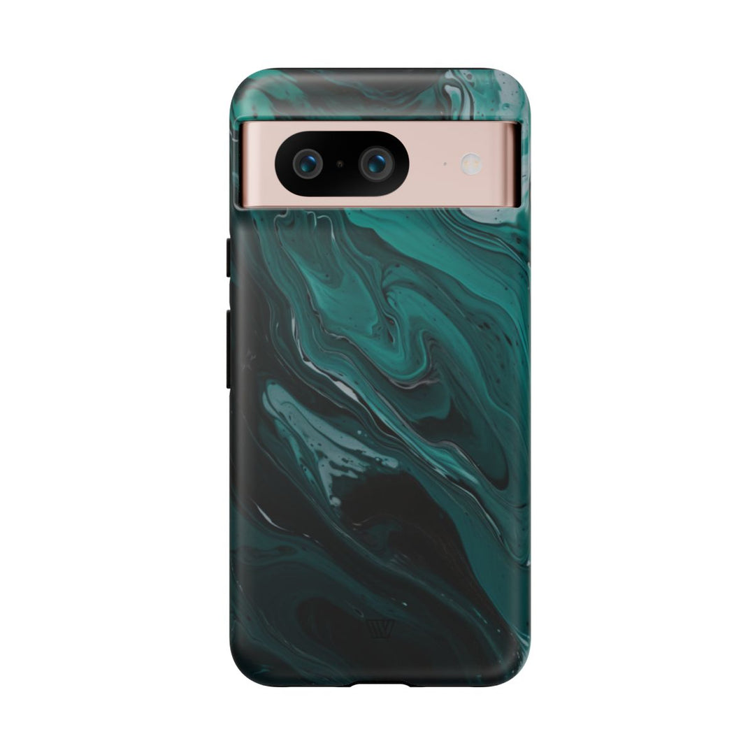 TEAL PAINT SWIRL | Tough Phone Case