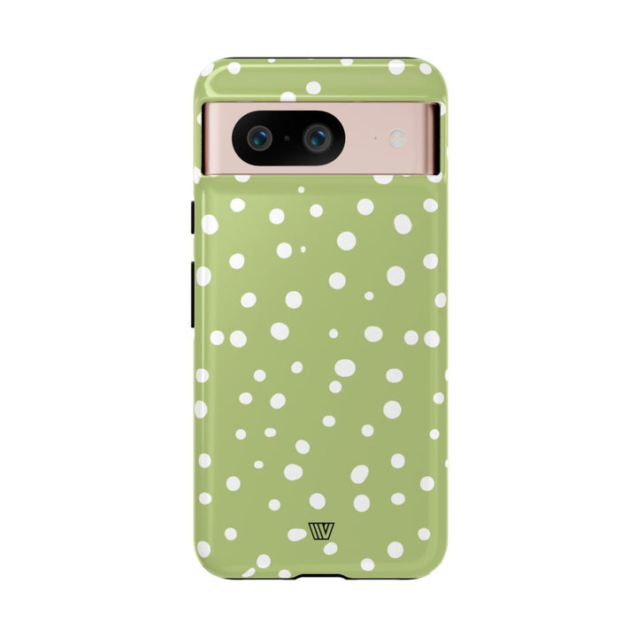 PALE OLIVE DOTS | Tough Phone Case