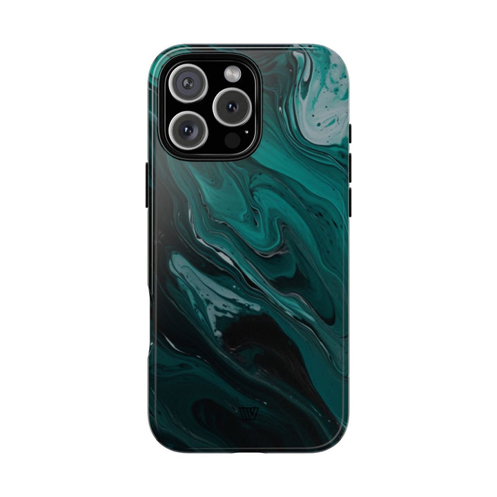 TEAL PAINT SWIRL | Tough Phone Case