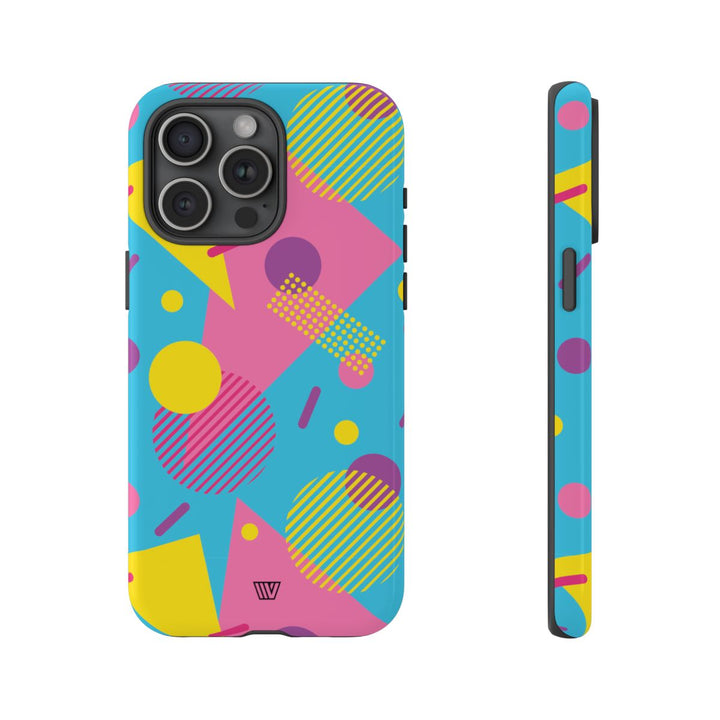 80s / 90s RETRO PATTERN LIGHT BLUE | Tough Phone Case