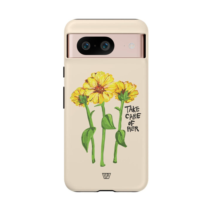 TAKE CARE OF HER | Tough Phone Case