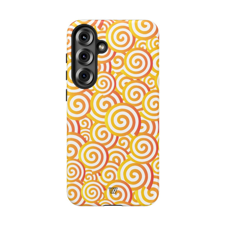 ABSTRACT SPIRAL ORANGE | Tough Phone Case