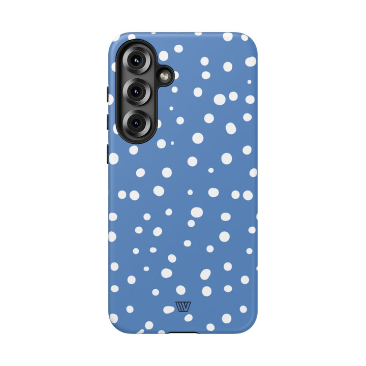 DUSTY BLUE DOTS | Tough Phone Case