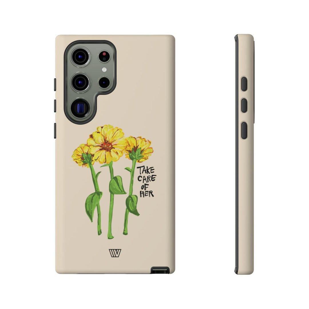 TAKE CARE OF HER | Tough Phone Case
