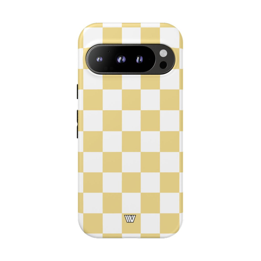 BANANA YELLOW CHECKERBOARD | Tough Phone Case