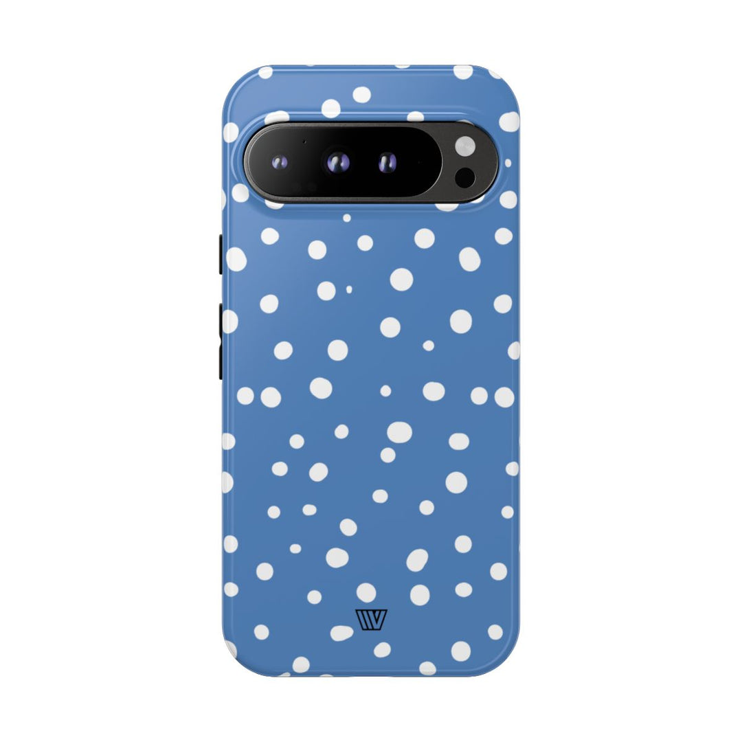 DUSTY BLUE DOTS | Tough Phone Case