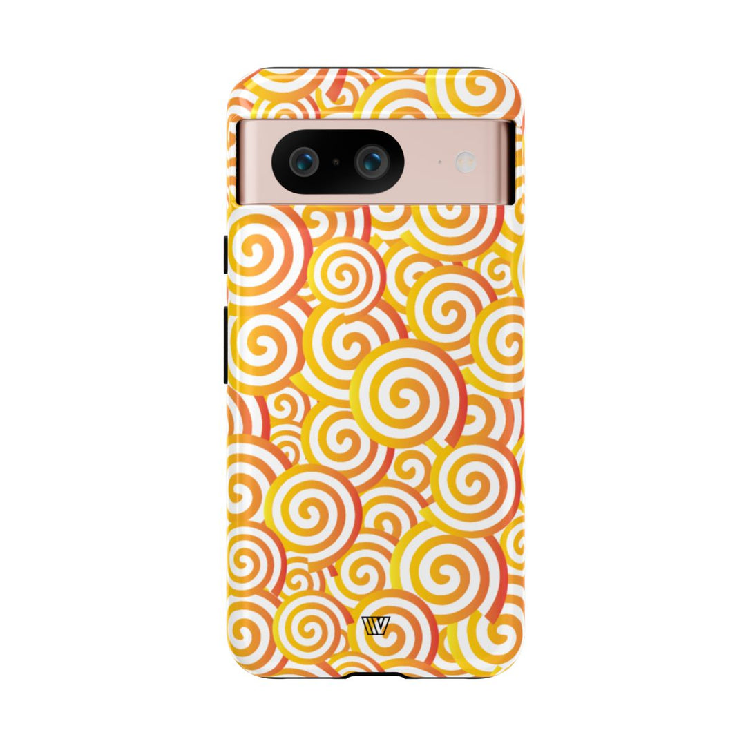 ABSTRACT SPIRAL ORANGE | Tough Phone Case