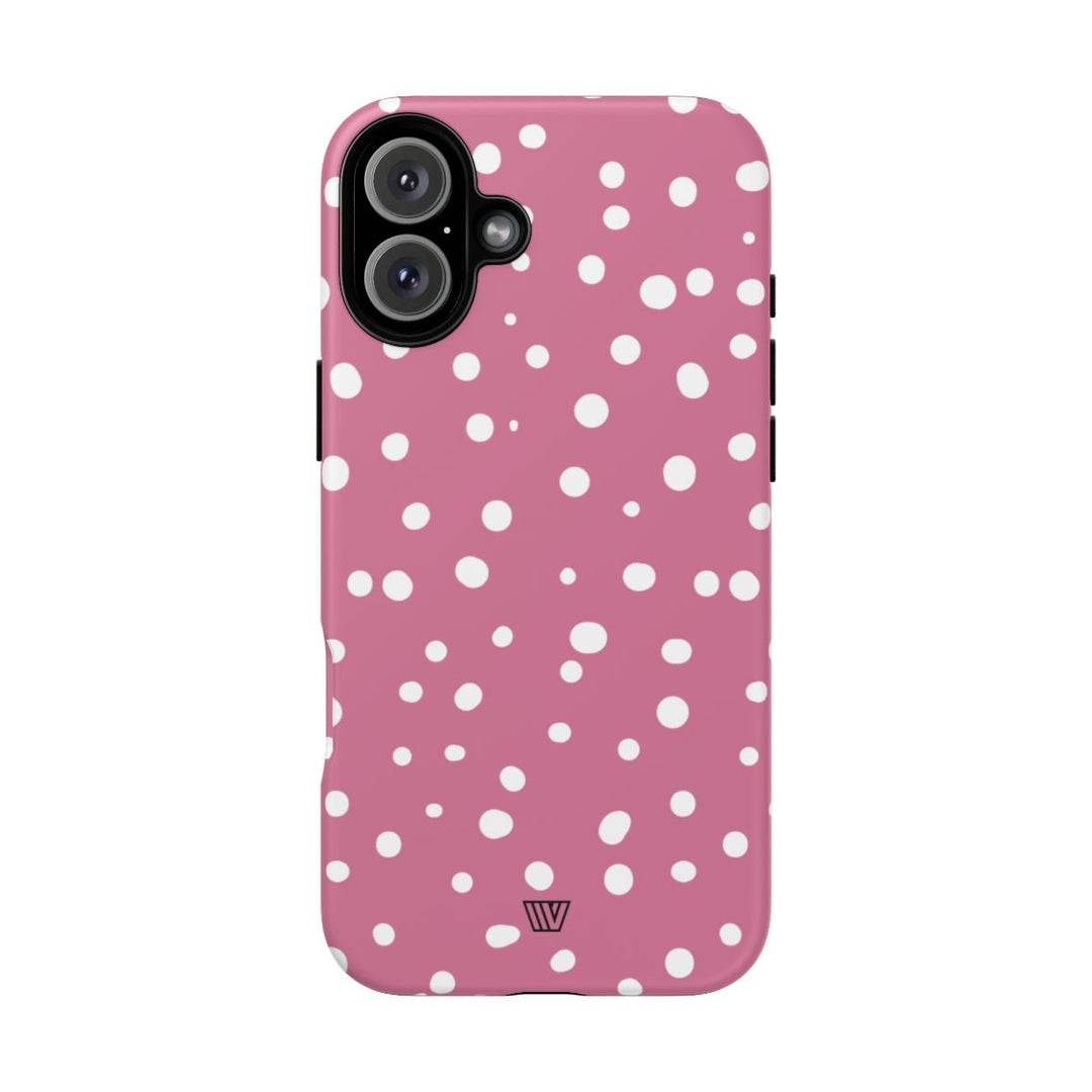 BLUSH RED DOTS | Tough Phone Case