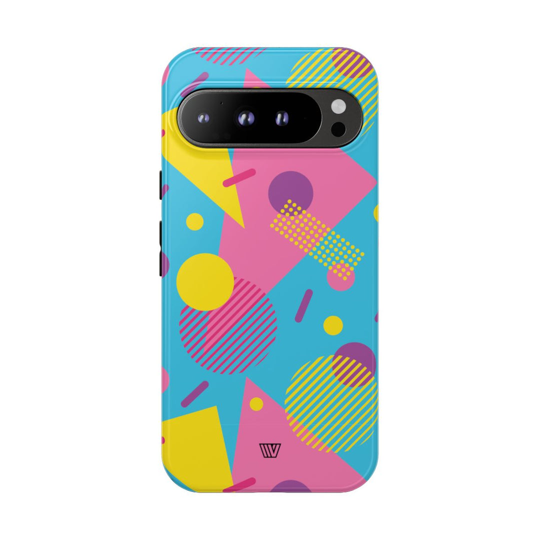 80s / 90s RETRO PATTERN LIGHT BLUE | Tough Phone Case