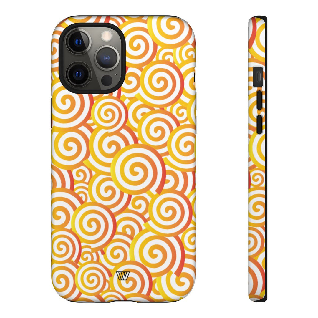 ABSTRACT SPIRAL ORANGE | Tough Phone Case