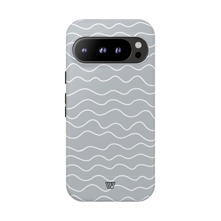 GRAY WAVES | Tough Phone Case