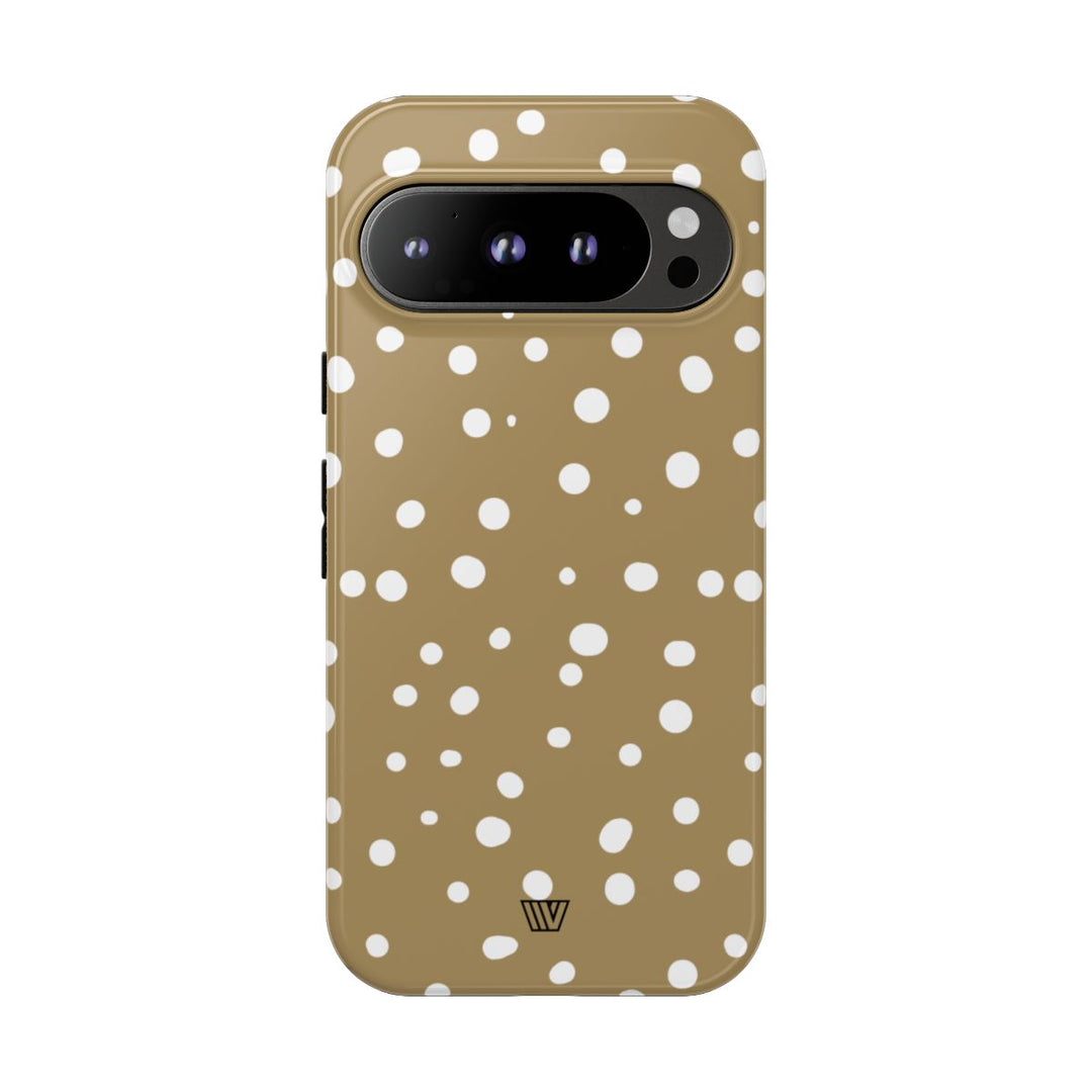 DARK BEIGE DOTS | Tough Phone Case
