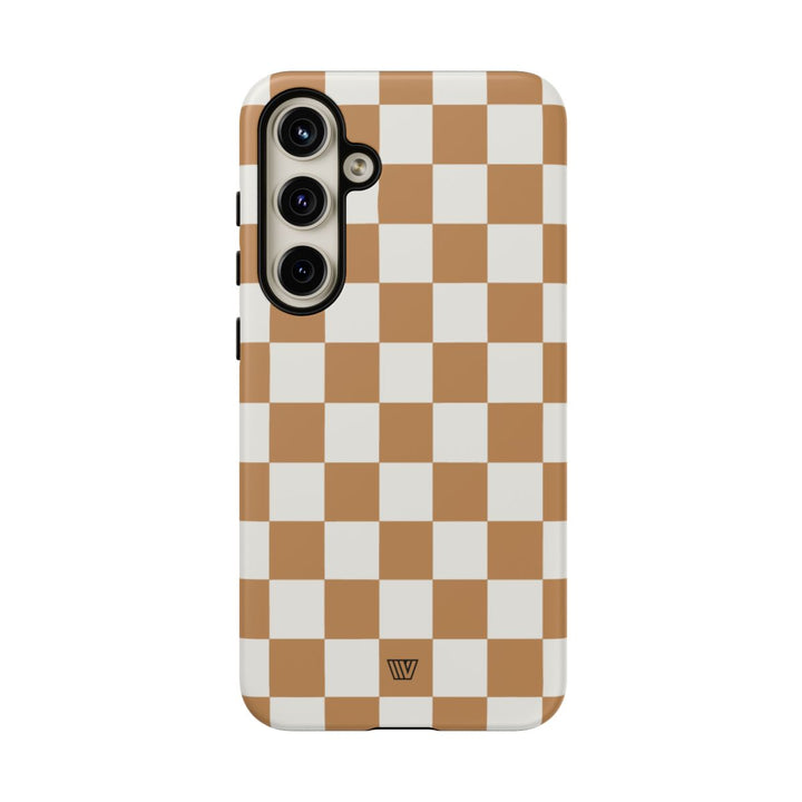 CHESTNUT CHECKERBOARD | Tough Phone Case