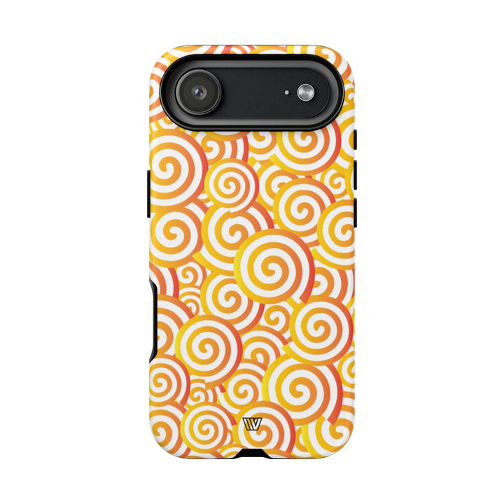 ABSTRACT SPIRAL ORANGE | Tough Phone Case