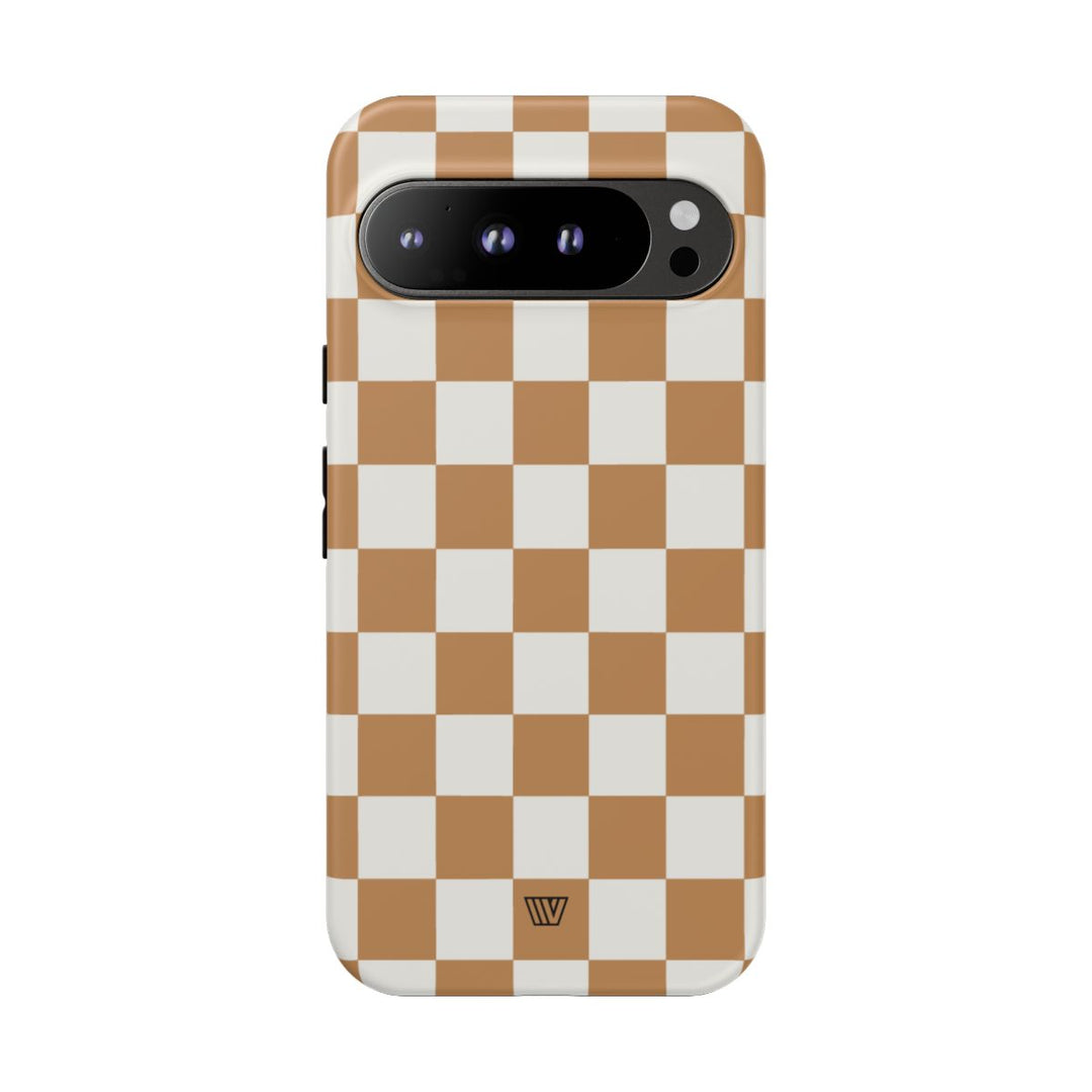 CHESTNUT CHECKERBOARD | Tough Phone Case