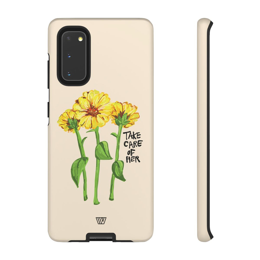 TAKE CARE OF HER | Tough Phone Case