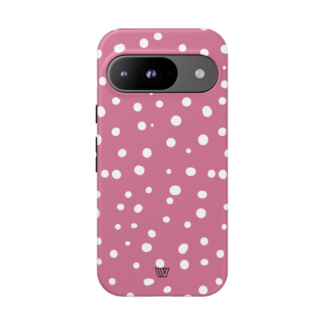 BLUSH RED DOTS | Tough Phone Case