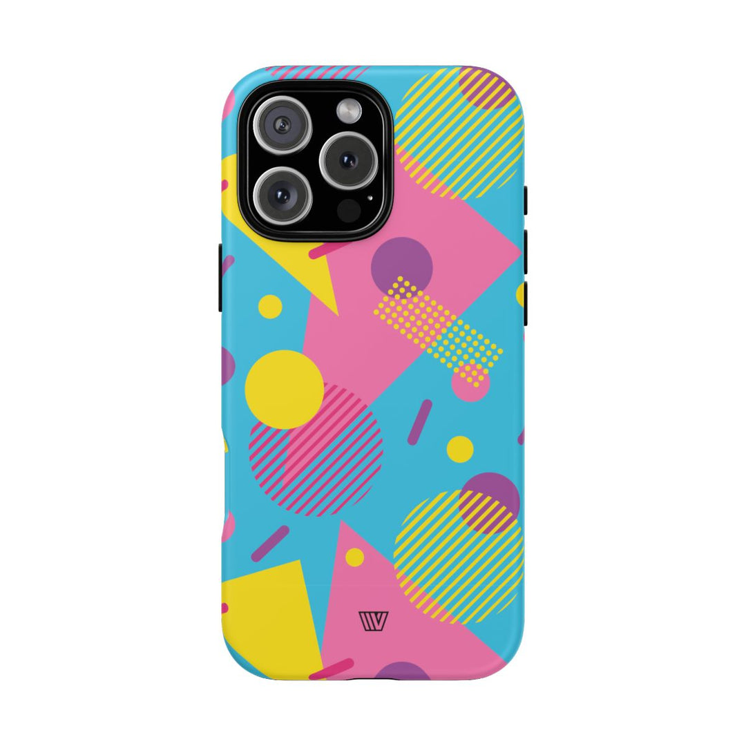 80s / 90s RETRO PATTERN LIGHT BLUE | Tough Phone Case