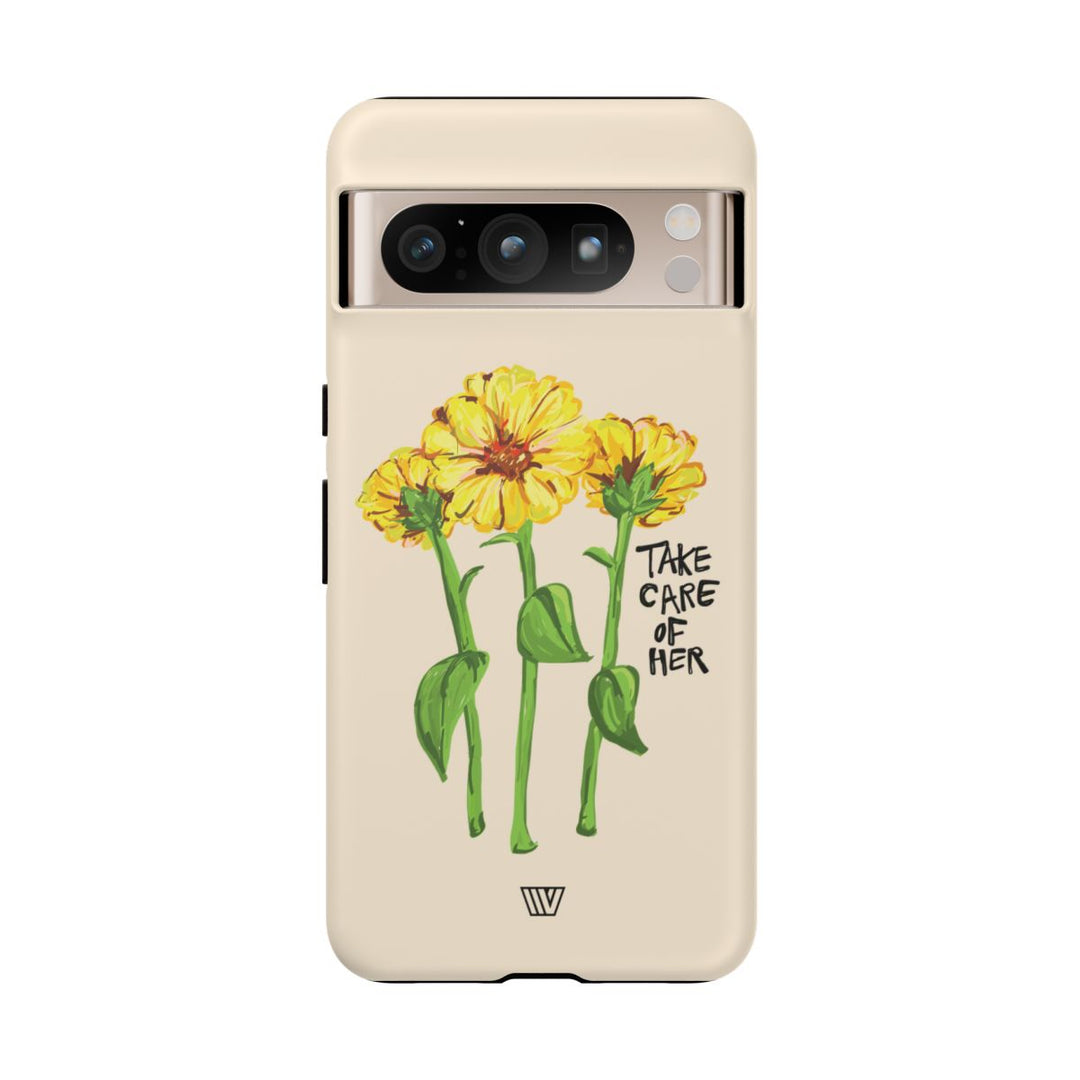 TAKE CARE OF HER | Tough Phone Case