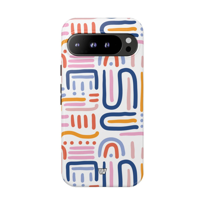 MEMPHIS BOLD LINES | Tough Phone Case