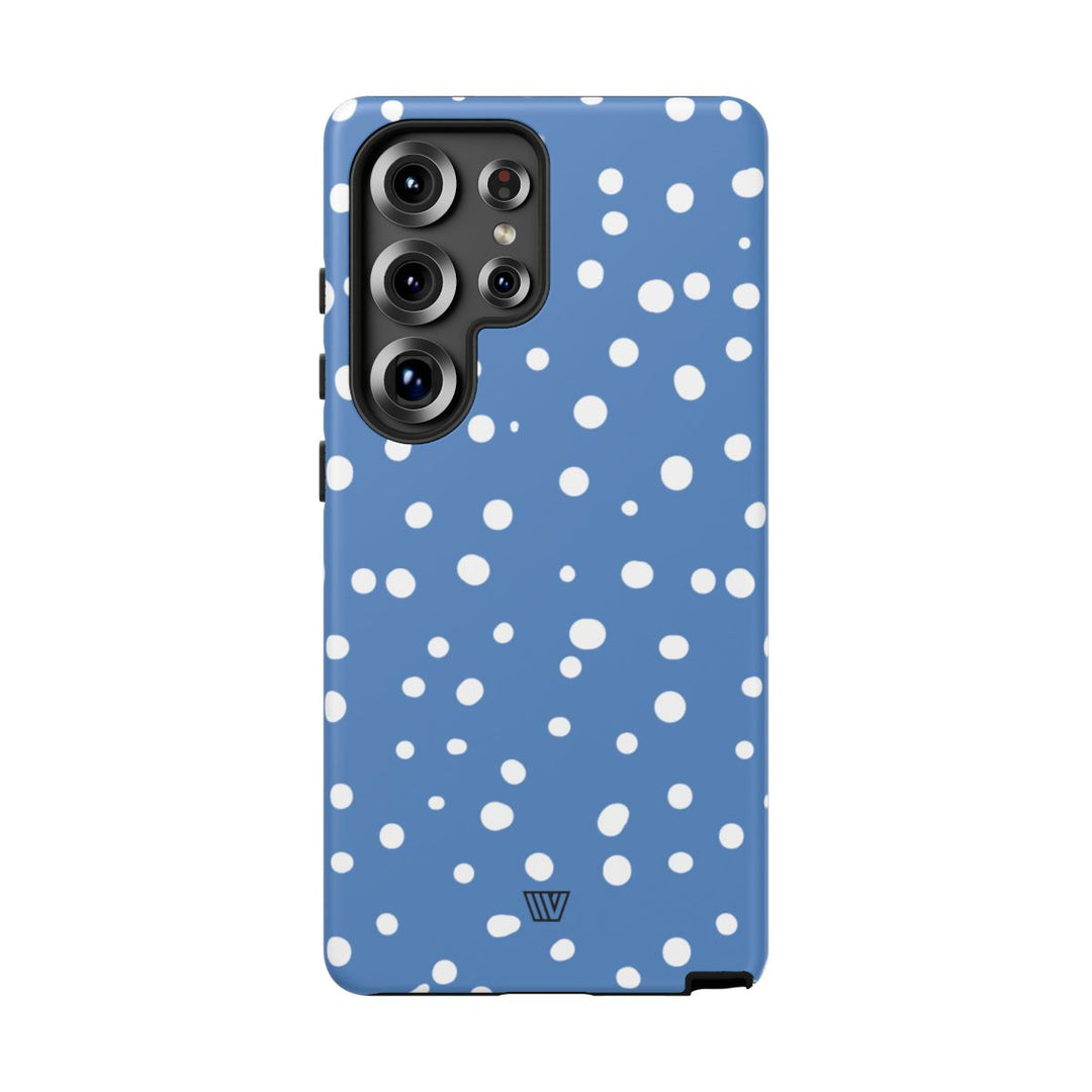 DUSTY BLUE DOTS | Tough Phone Case