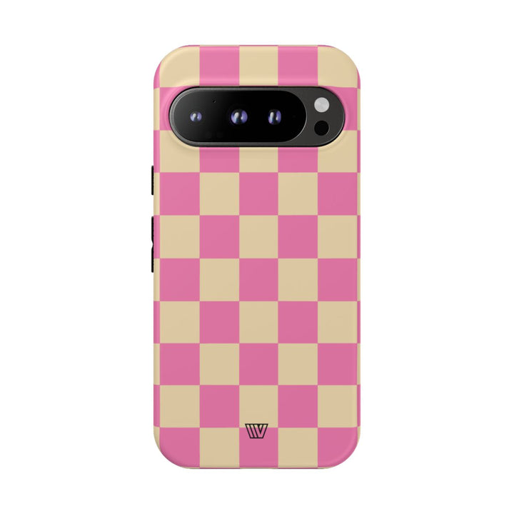 PINK TAN CHECKERBOARD | Tough Phone Case
