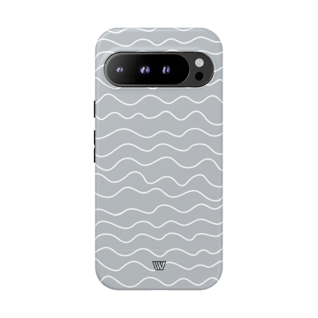 GRAY WAVES | Tough Phone Case