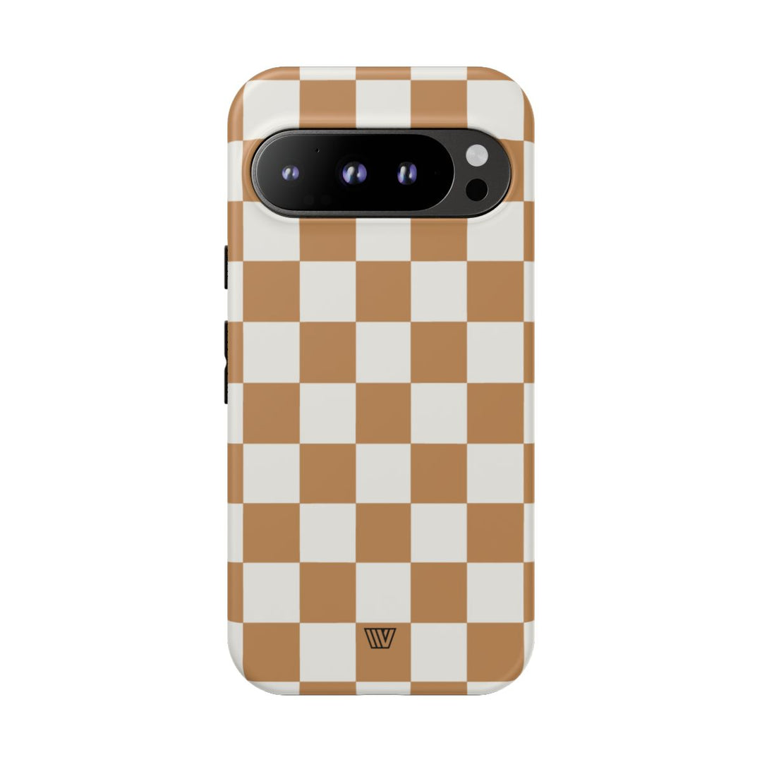 CHESTNUT CHECKERBOARD | Tough Phone Case