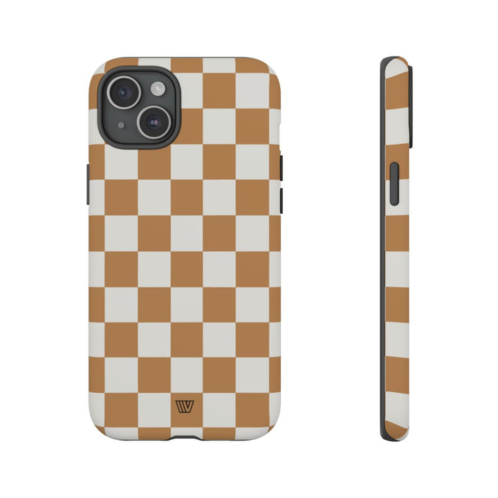 CHESTNUT CHECKERBOARD | Tough Phone Case