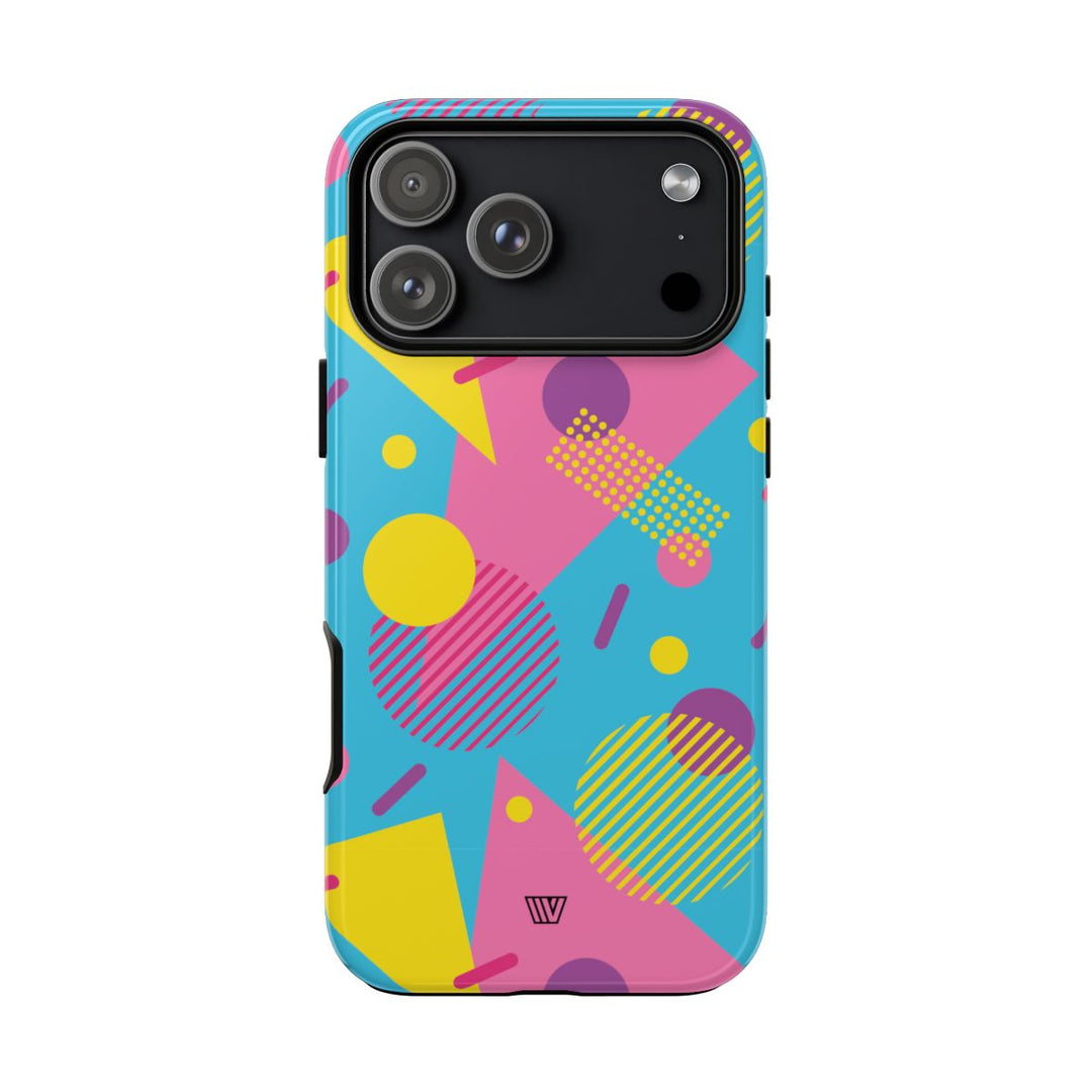 80s / 90s RETRO PATTERN LIGHT BLUE | Tough Phone Case