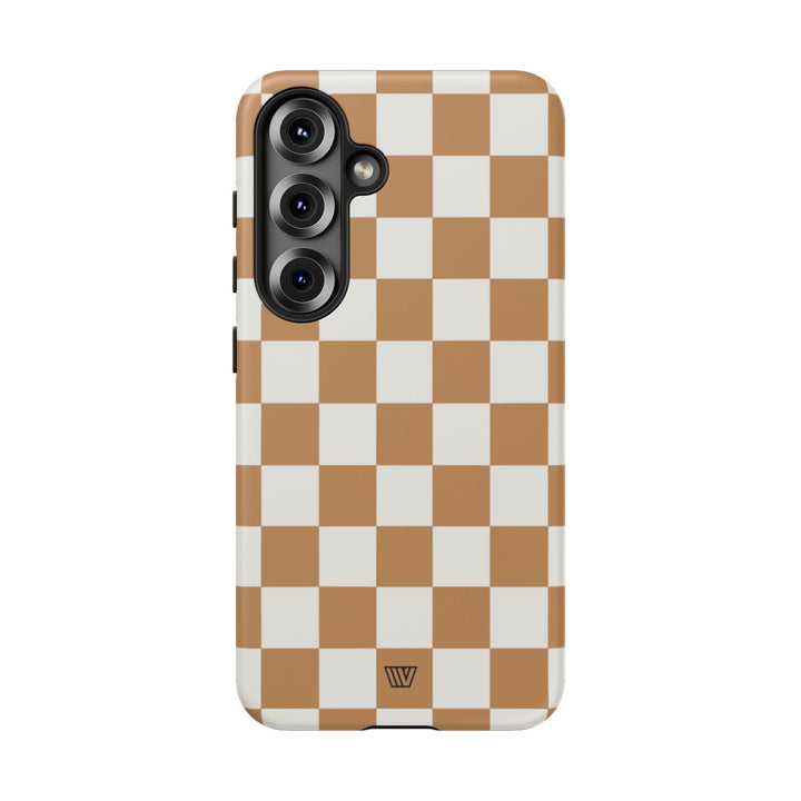 CHESTNUT CHECKERBOARD | Tough Phone Case