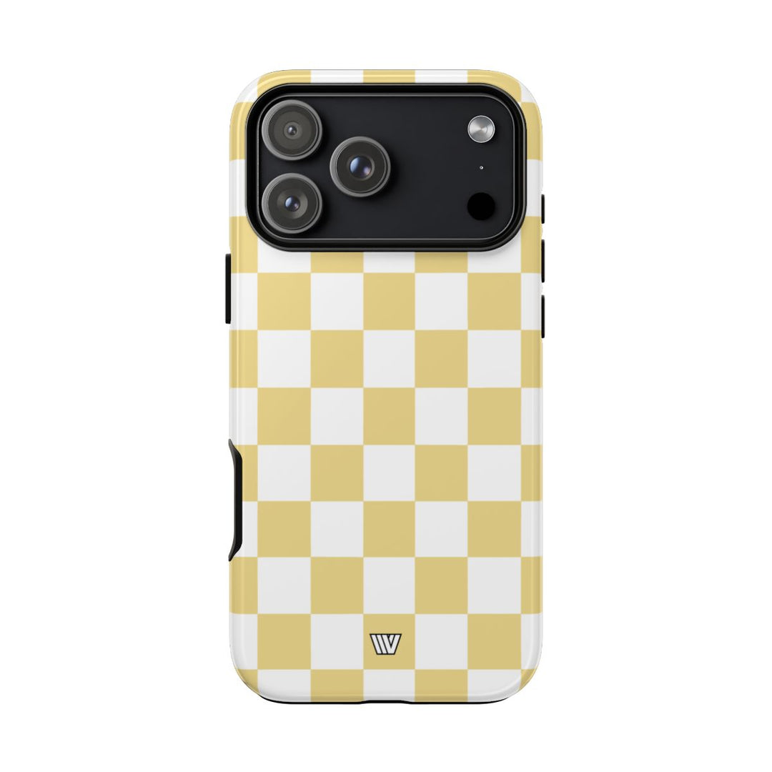 BANANA YELLOW CHECKERBOARD | Tough Phone Case