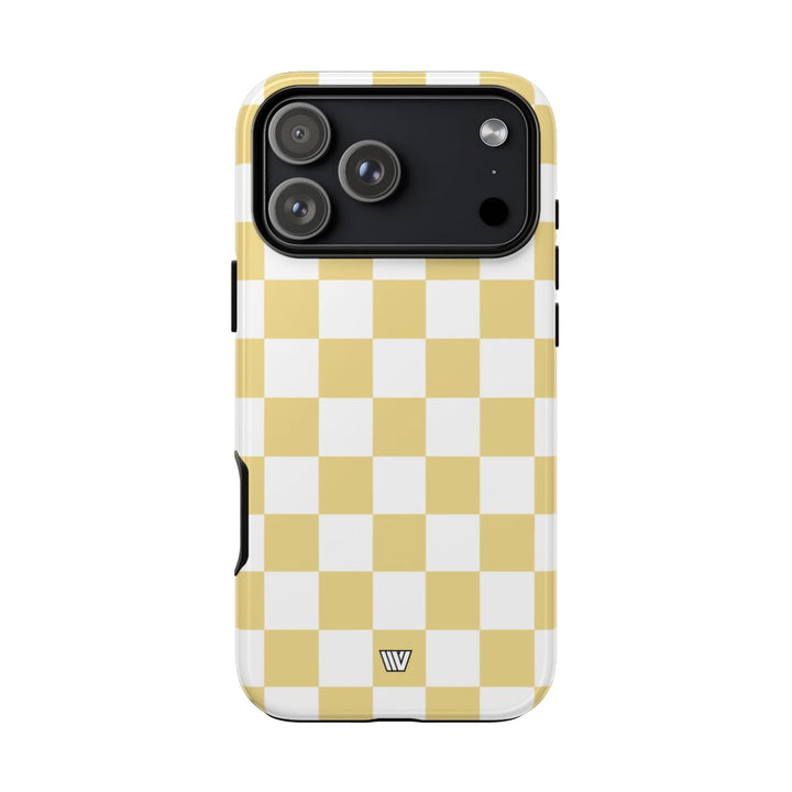 BANANA YELLOW CHECKERBOARD | Tough Phone Case