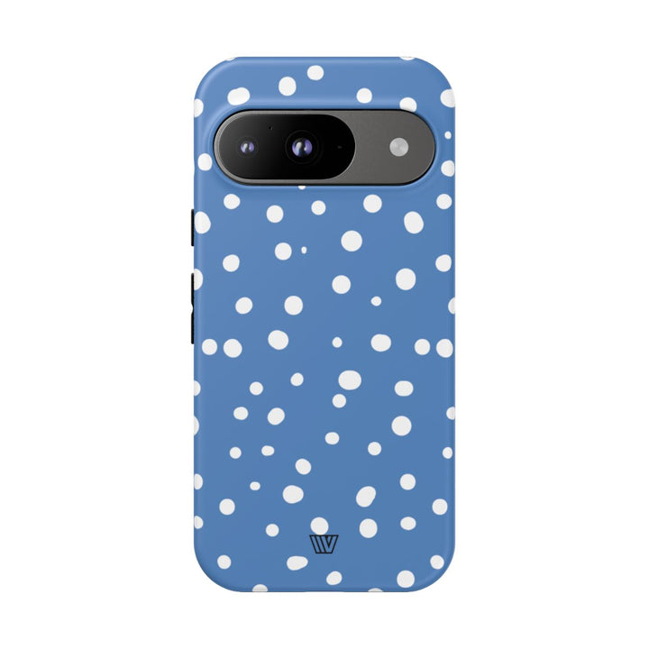 DUSTY BLUE DOTS | Tough Phone Case