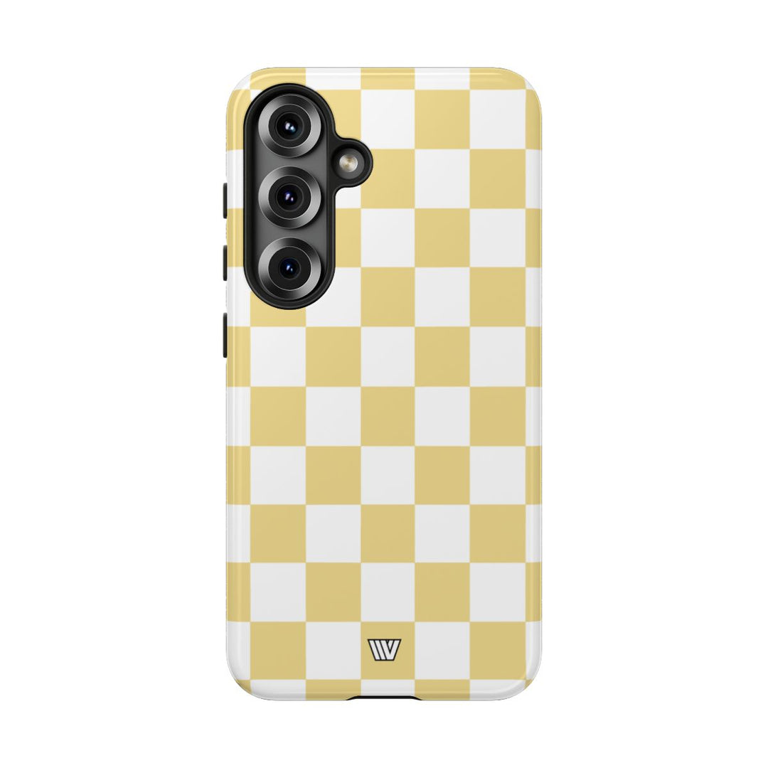 BANANA YELLOW CHECKERBOARD | Tough Phone Case