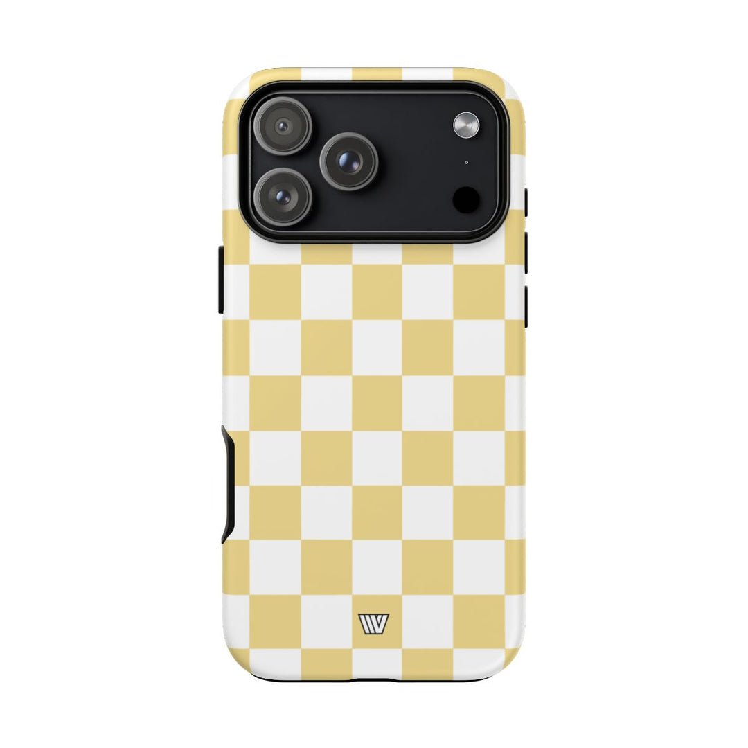 BANANA YELLOW CHECKERBOARD | Tough Phone Case