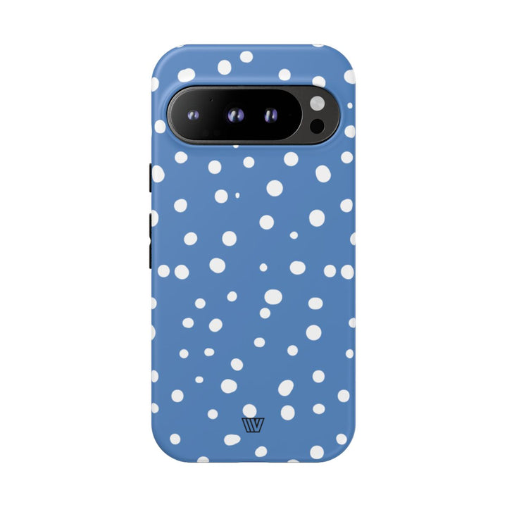 DUSTY BLUE DOTS | Tough Phone Case