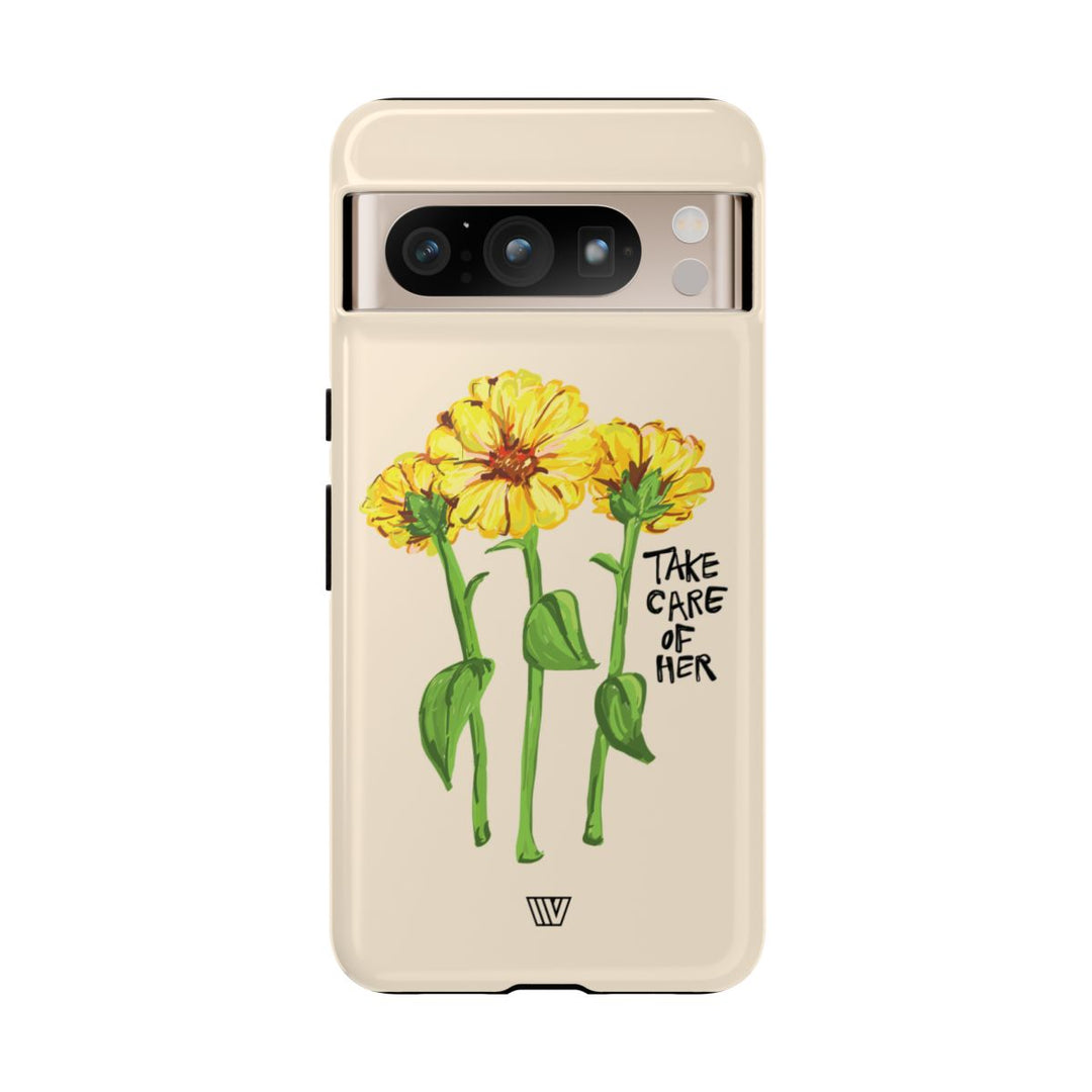TAKE CARE OF HER | Tough Phone Case