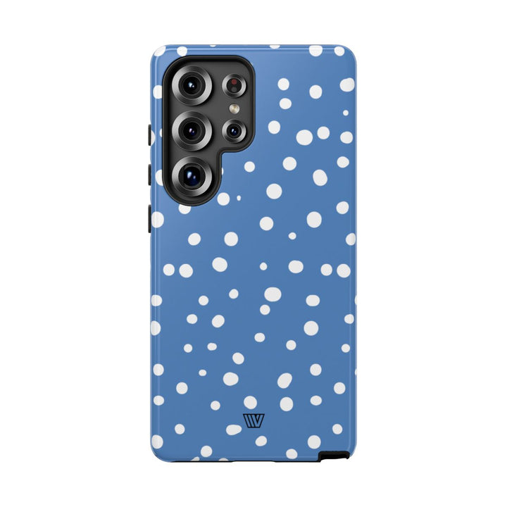 DUSTY BLUE DOTS | Tough Phone Case