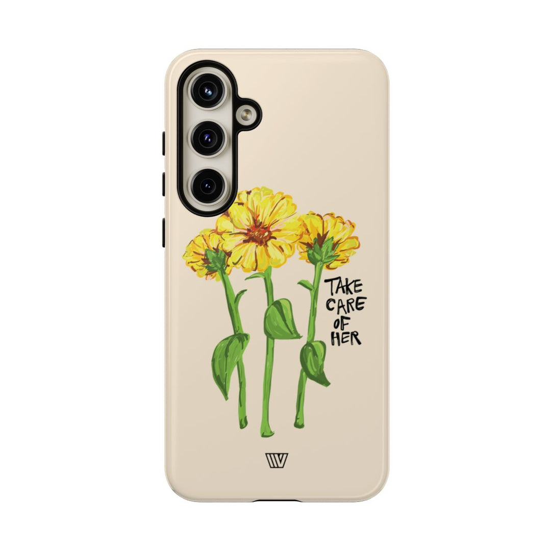 TAKE CARE OF HER | Tough Phone Case