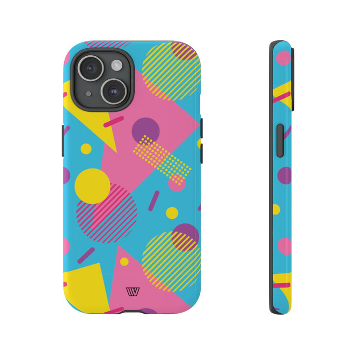 80s / 90s RETRO PATTERN LIGHT BLUE | Tough Phone Case
