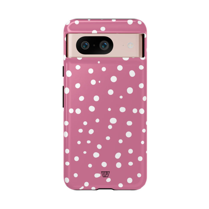 BLUSH RED DOTS | Tough Phone Case