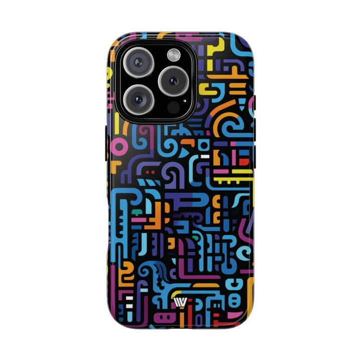NEON GLYPHS | Tough Phone Case