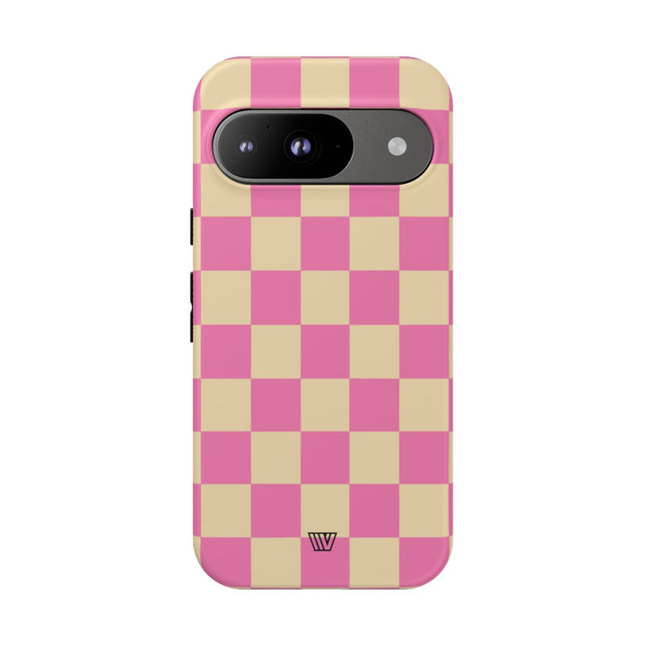 PINK TAN CHECKERBOARD | Tough Phone Case