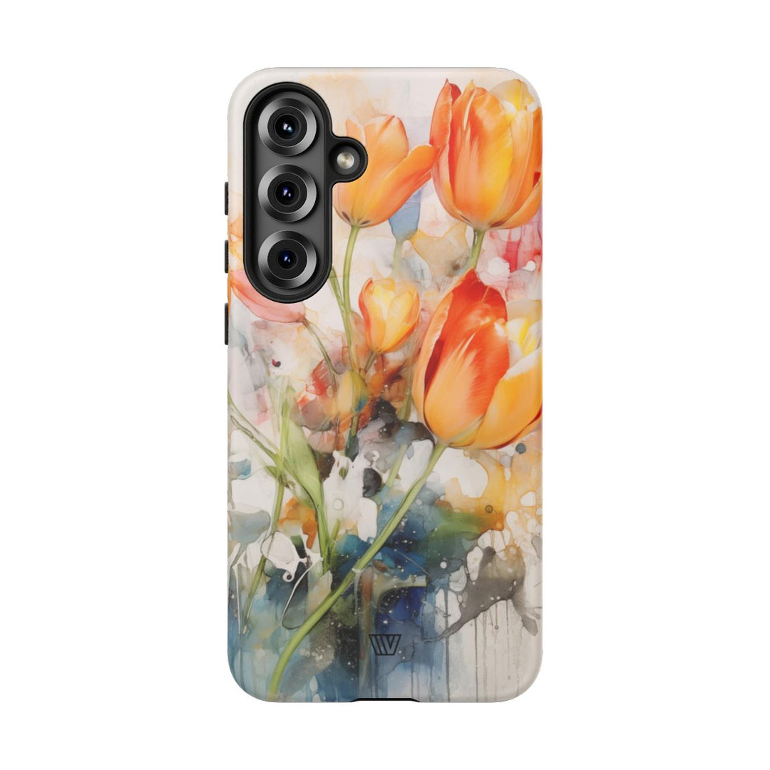 WATERCOLOR TULIPS | Tough Phone Case
