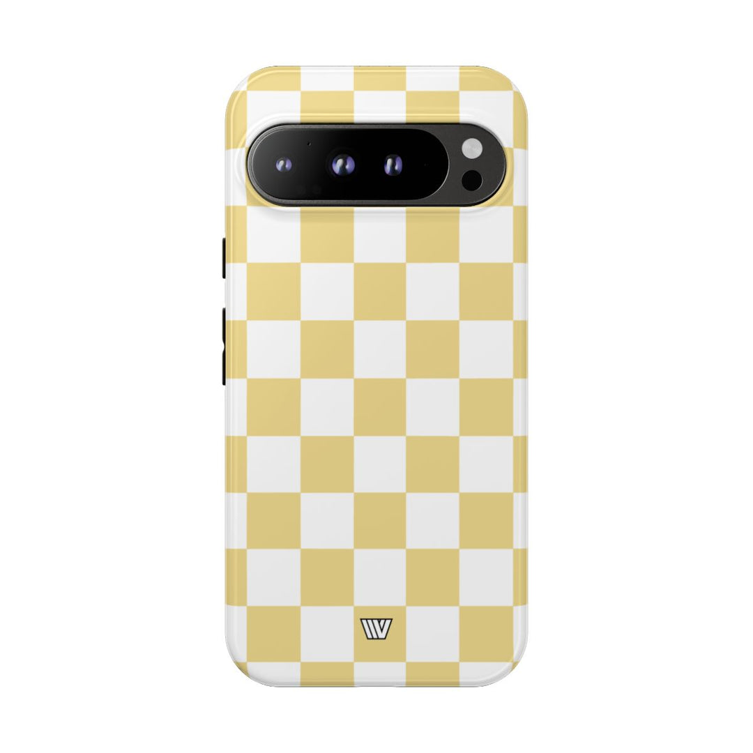 BANANA YELLOW CHECKERBOARD | Tough Phone Case